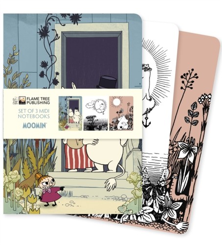 Moomin set midi notebooks - moomin,