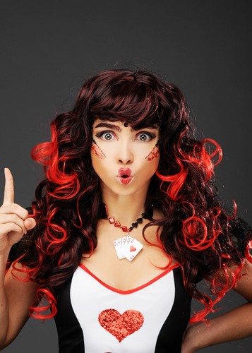 Womens gothic queen hearts - gothic, of