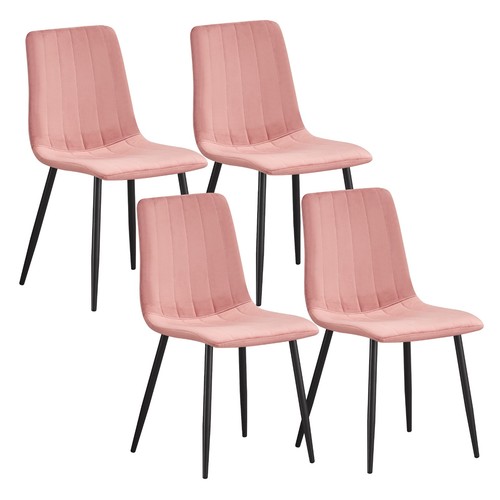 4pcs dining chairs velvet - 4pcs,