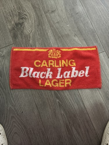 Carling black label bar towel - black,