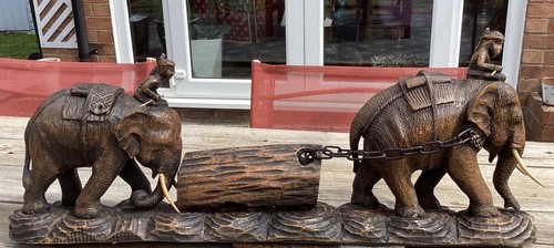 Fine hand carved wood far - fine,