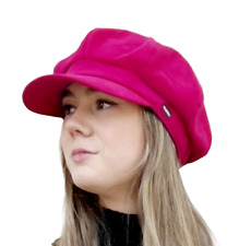 Baker Boy Hat Newsboy Cap Pink Velvet CRAGGI Hats