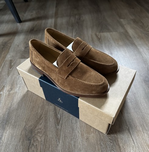 Tobacco brown suede - tobacco, penny