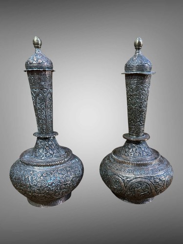 19th century pair tinned - century,