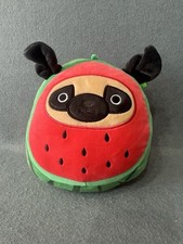 Squishmallows Prince the Watermelon Pug Dog 7.5" Plush Soft Toy