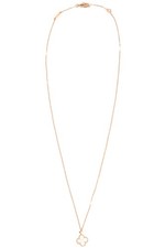 VAN CLEEF & ARPELS SWEET ALHAMBRA 18K YELLOW GOLD AND MOTHER OF PEARL NECKLACE