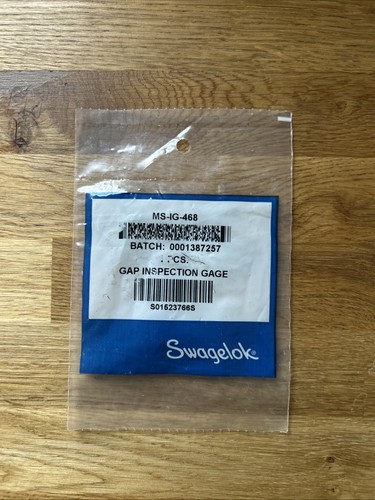 Swagelok gap gauge - gap, (imperial)