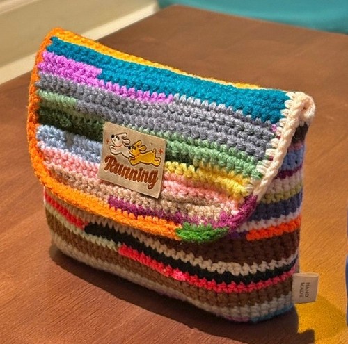 Handmade crochet pouch - handmade, bag