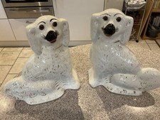 Antique Wally Dogs With Glass Eyes