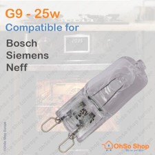 Oven Bulb Lamp G9 25W High Temperature 300C For Bosch Siemens Neff Cooker