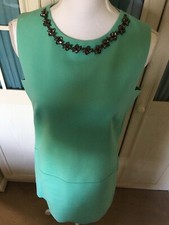 •ZARA•60s Retro Vibe Dress Size M in Apple Green