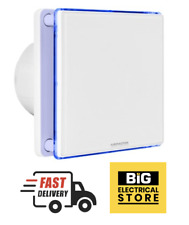 Airmaster 100mm  4 Inch Bathroom Extractor Timer Fan White LED Stylish Designer