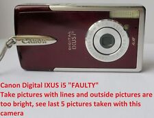 Canon Digital IXUS i5 Camera, "FAULTY" For Repair or Spares, Parts