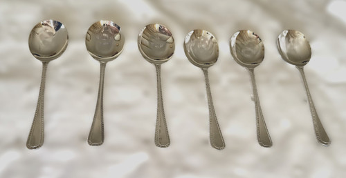 Silver plated soup - soup, spoons