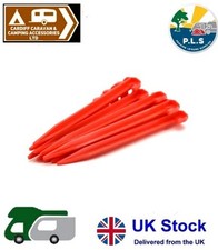 Plastic Tent Peg Lightweight Strong Camping Awning Caravan VW Motorhome x 12