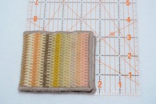 Handmade Bargello sewing needle case in cream/grey *GREAT GIFT IDEA*