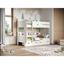 White Storage Bunk Bed Flair
