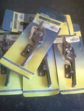 Basta Shaw Push Button Security Key Locking Window Casement Handle.*BROWN* Qty 5