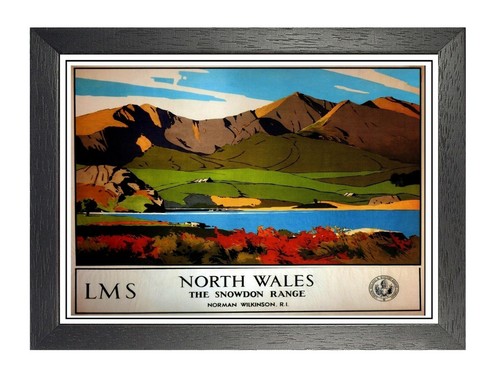 North wales railway old - wales, advert