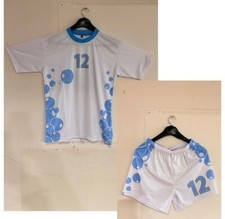 Paintball Jersey Short Set Top & Short White & Blue BRAND NEW MENS SIZE M