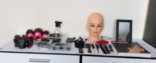 HAIRDRESSING - TROLLEY- Manikin Training Head/Combs,Brushes/Book/Clips PLUS MORE
