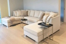 U-Shape Corner Sofa | Bishop | Cream Plush | Scatter Back | Brand New! 
