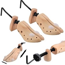 2 x MENS GENTS SHOE STRETCHERS TREE WOODEN SHAPER BUNION CORN BLISTER SIZE 6-12