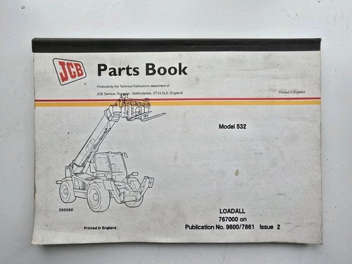 Jcb 532 loadall parts book - 532,