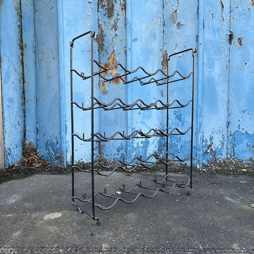 Vintage retro wine rack - rack, black