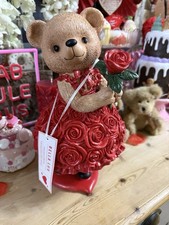 Valentines teddy bear red - a,