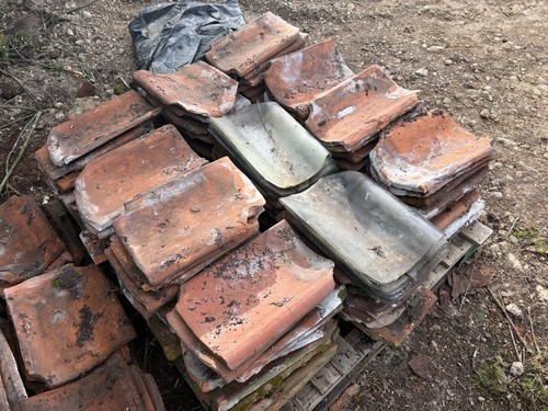 Reclaimed clay pan tiles - clay,