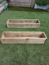 120cm X2 Garden Wooden Planter  Raised Herb Veg,  Steps Tier Box. flower bed 