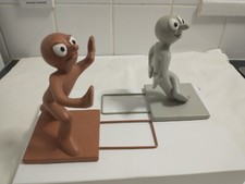 Morph & Chas Take Hart Tony Hart Animation Book Ends 1980s Kids TV Collectable