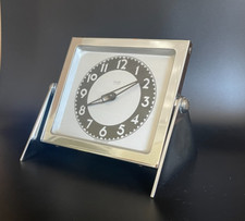Glen Art Deco Chrome Desk Clock, Made In Scotland
