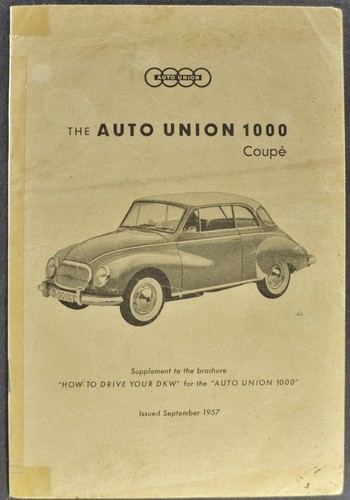 1958 dkw auto union 1000 - 1958,