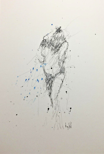 Original despair figure ink - original, 'despair'