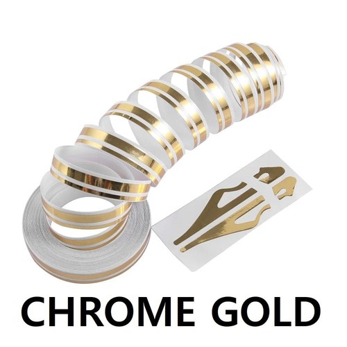 Twin chrome gold styling - chrome, car