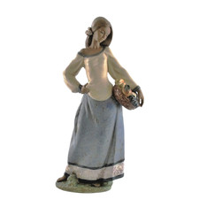 Lladro 'Seasonal Gifts' 2229 Gres Figurine Gres  Jose Puche Retired 17" Tall