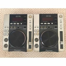 Pioneer CDJ-200 Digital DJ Turntables CD MP3 set working tested!