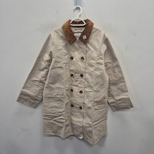 Barbour x Alexa Chung Fife Casual Double Breast Beige Trench Parka Coat Uk 14