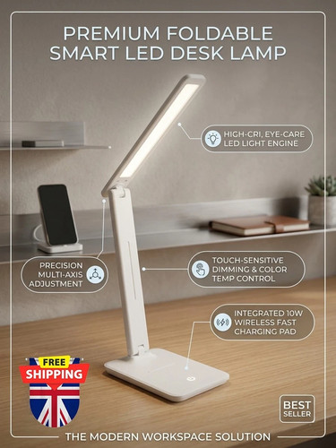 Led folding desk lamp - led,