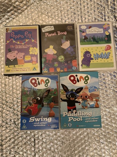 Kids dvd bundle peppa pig - x5,