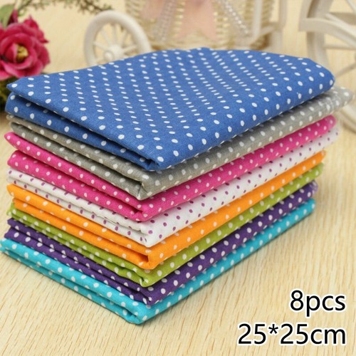 8pcs mixed cotton - cotton, fabric