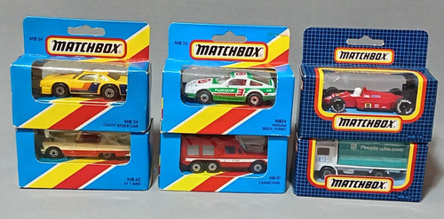 Matchbox superfast blue box - matchbox, x6