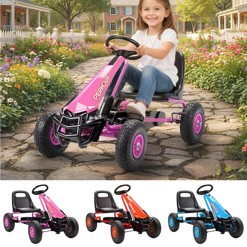 Kids pedal kart - kids, go