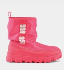 neon pink UGG classic Brellah Mini Boot rain wellies festival trend blogger