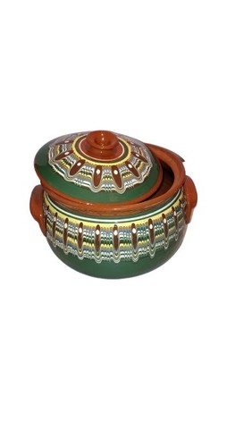 Clay bulgarian cooking pot - bulgarian, pot.