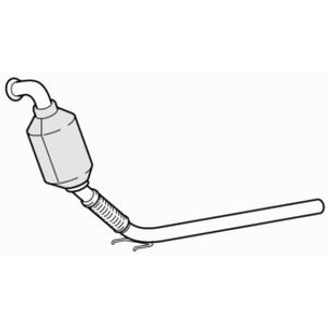 Approved front pipe catalyst - front,