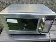 Sharp R-21ATP Commercial Microwave Oven 1000W Stainless Steel 