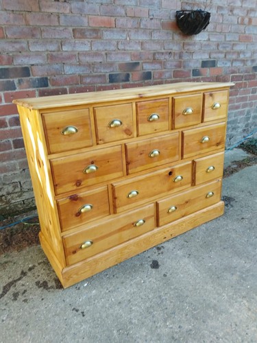 Pine chest drawers - chest,
